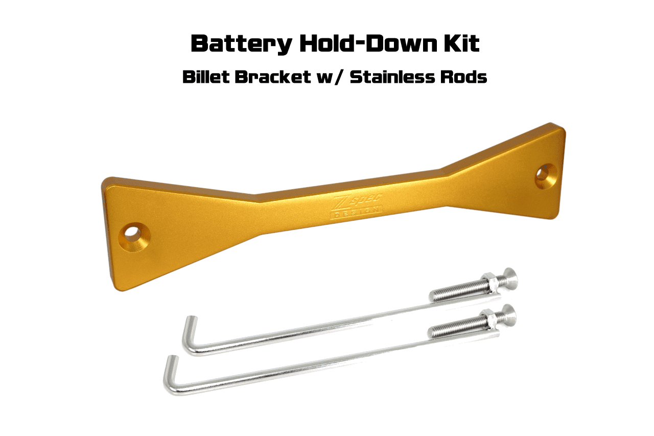 ZSPEC Battery Hold Down/Bracket for D41 Nissan Frontier, Stainless & Billet - ZSPEC Design LLC - Hardware Fasteners - accessory, battery, battery bracket, bracket, d41, frontier, nissan - zspecdesign.com