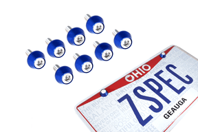 ZSPEC Dress Up Bolts® License Plate Fasteners, Stainless SHSC M6x20 w/Washers, 8-Pack Stainless Steel & Billet Aluminum Dress Up Bolts Fasteners Washers Red Blue Purple Gold Burned Black Car Auto Vehicle Engine Body Kit Screws