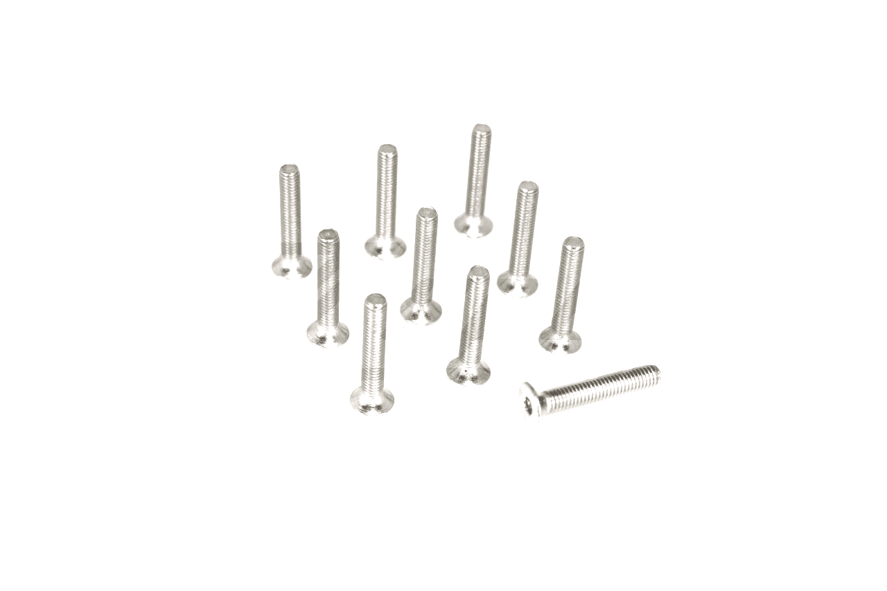 ZSPEC M3-0.5x20mm Fasteners, FHSC, Stainless SUS304, 10-Pack - ZSPEC Design LLC - Hardware Fasteners - 10-pack, Dress Up Bolt, FHSC, m3, Stainless - zspecdesign.com