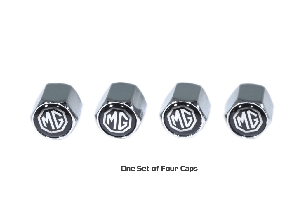 Chrome Valve Stem Tire Caps, Style: MG - ZSPEC Design LLC - Hardware Fasteners - cap, MG, tire - zspecdesign.com