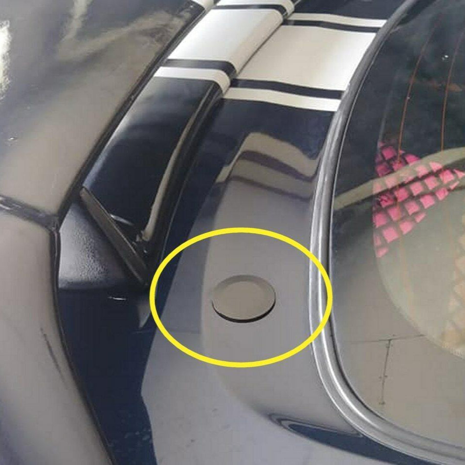 ZSPEC Rear Wiper Delete/Hole-Cap, 44mm Billet Weatherproof, BLACK - ZSPEC Design LLC - Hardware Fasteners - 44mm, delete, wiper - zspecdesign.com