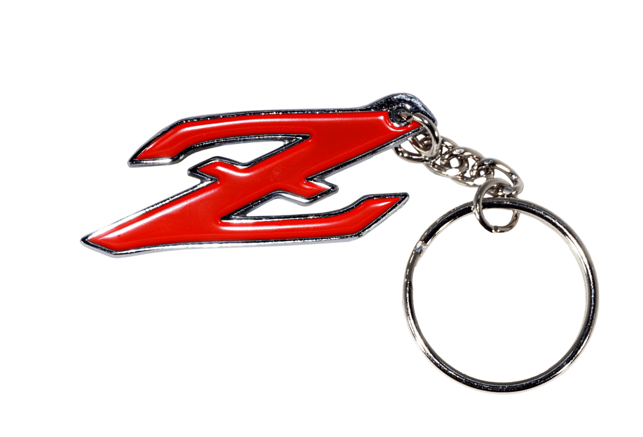 ZSPEC Chrome & Colored Keychain, Style: Datsun S30 240-260-280Z-280ZX Keychains ZSPEC Design LLC.