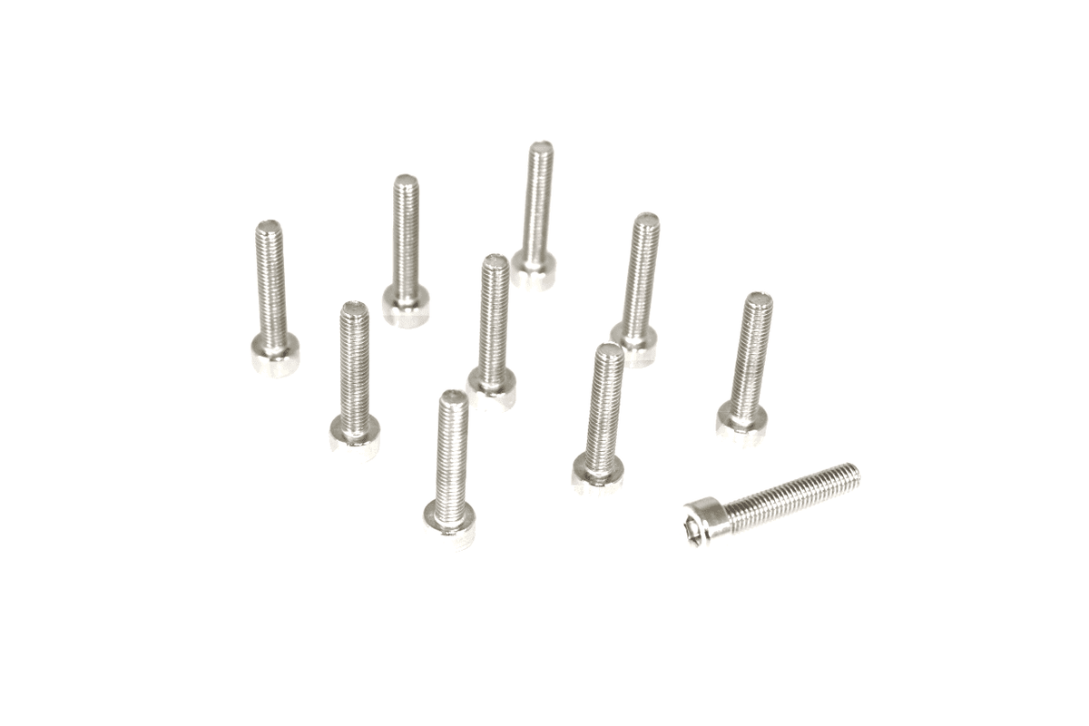 M3-0.5x16mm Fasteners, SHSC, Stainless SUS304, 10-Pack Dress Up Bolt Stainless Steel SUS304 Silver Socket Cap Head FHSC SHSC Hardware