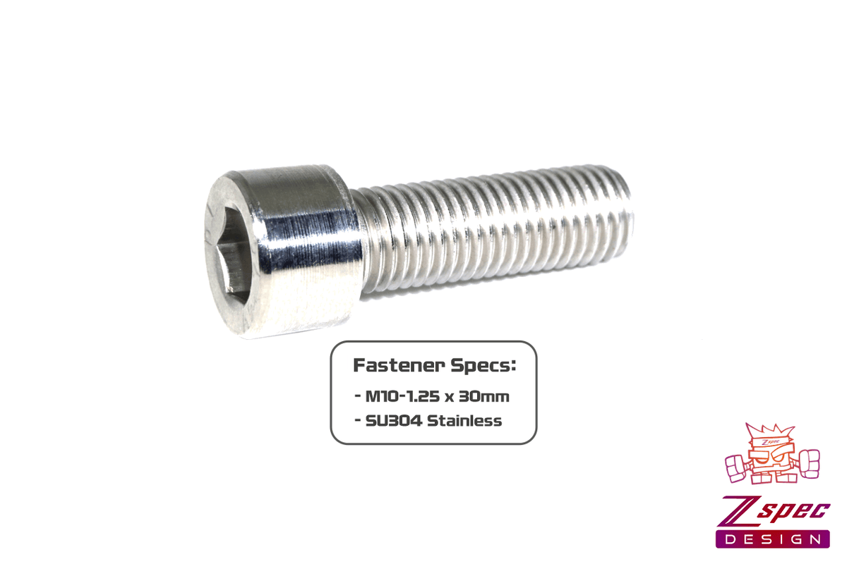 ZSPEC M10-1.25x30mm Fasteners, 10-Pack, SHSC, Stainless SUS304Keywords: Hardware Project Auto Car Vehicle Motorcycle Go-Kart Garage Dress Up Engine