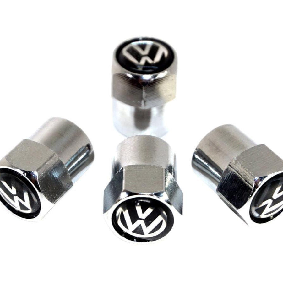 Chrome Valve Stem Tire Caps, Style: VW - ZSPEC Design LLC - Hardware Fasteners - cap, tire, valve stem, Volk, Volks Wagen, volkswagen, VW - zspecdesign.com