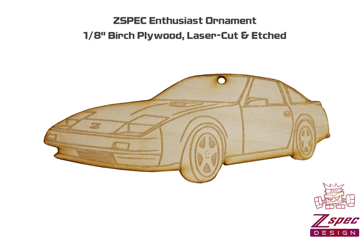 Laser-Engraved Wood Ornament, style: Nissan 300zx Z31 Gift Holiday Man Cave Garage Art Men Man Woman Car Nut Enthusiast