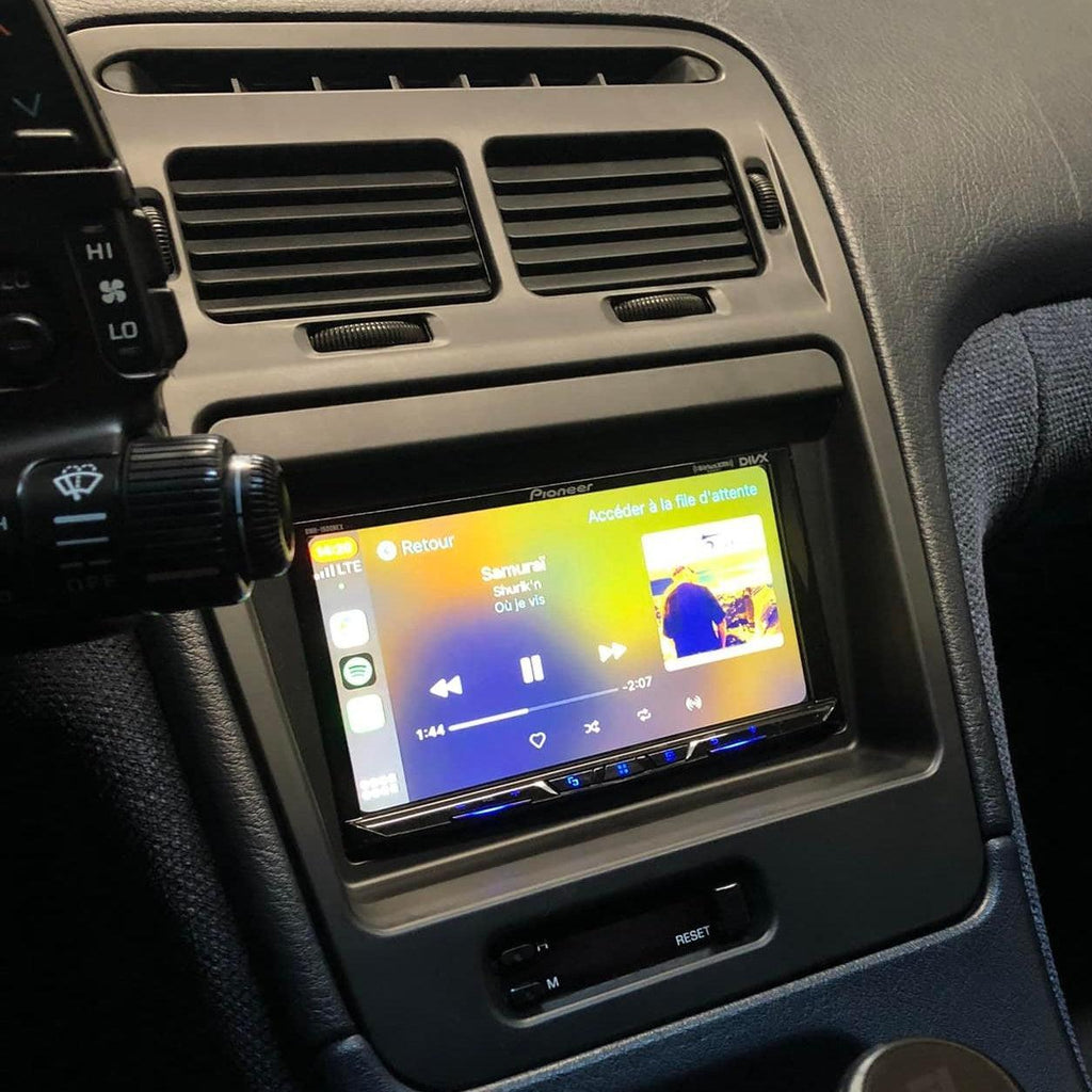 ZSPEC LHD Double-Din Radio Bezel w/Brackets for '90-99 Nissan Z32 300zx