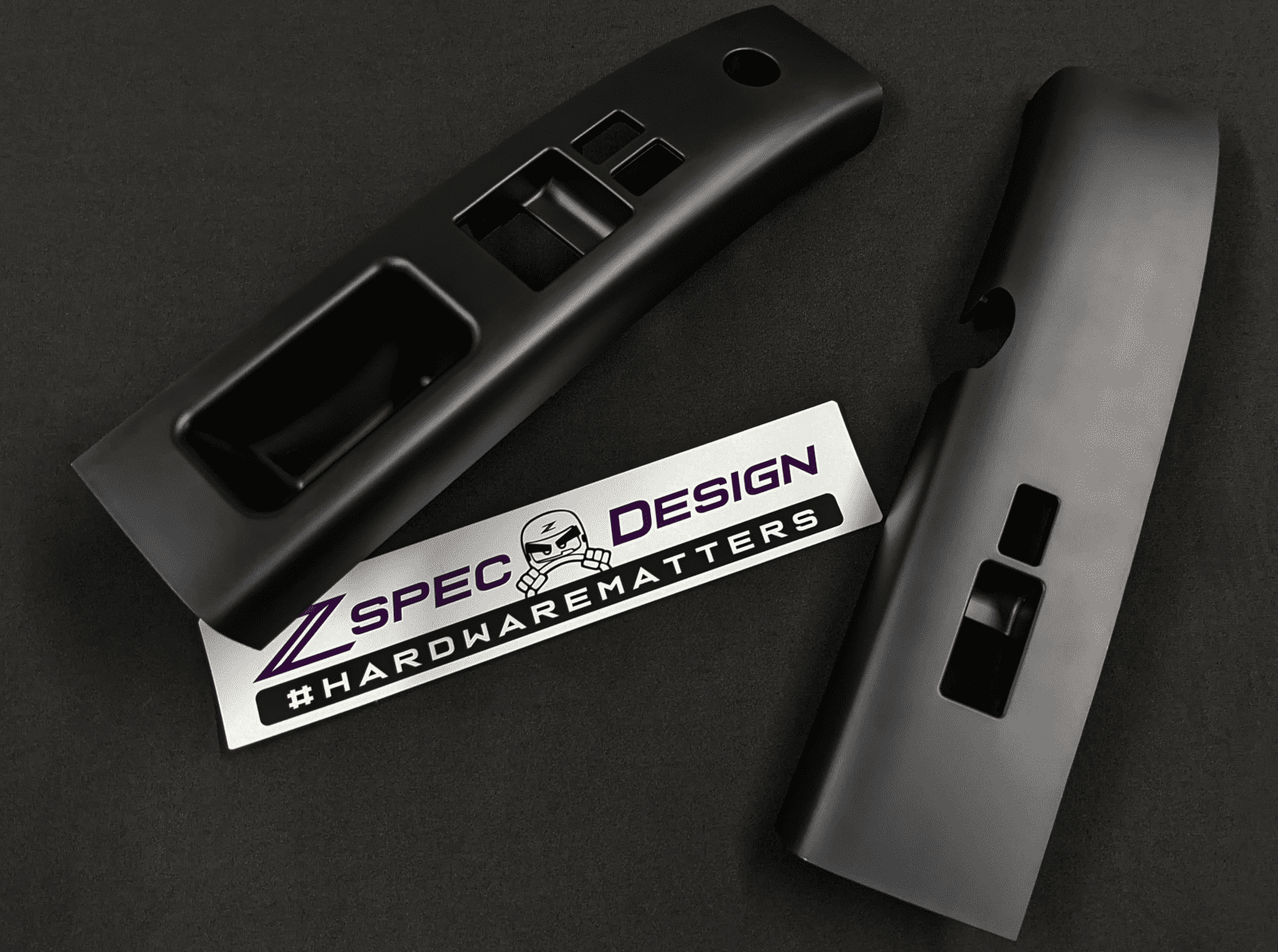 ZSPEC 350z Z33 Interior Door Window Switch Finisher Set for LHD '03-05, Black - ZSPEC Design LLC - Hardware - 350z, 350z Window Switch Finishers, door, finisher, handle, nissan, window - zspecdesign.com