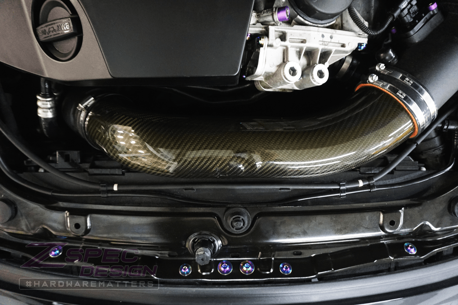 ZSPEC Stage 2 Dress Up Bolts® Fastener Kit for 2014-2019 BMW 435i F32  Grade-5 GR5 Titanium Hardware  Keywords Engine Bay Hardware Upgrade Performance Car Auto Hobby Vehicle Garage