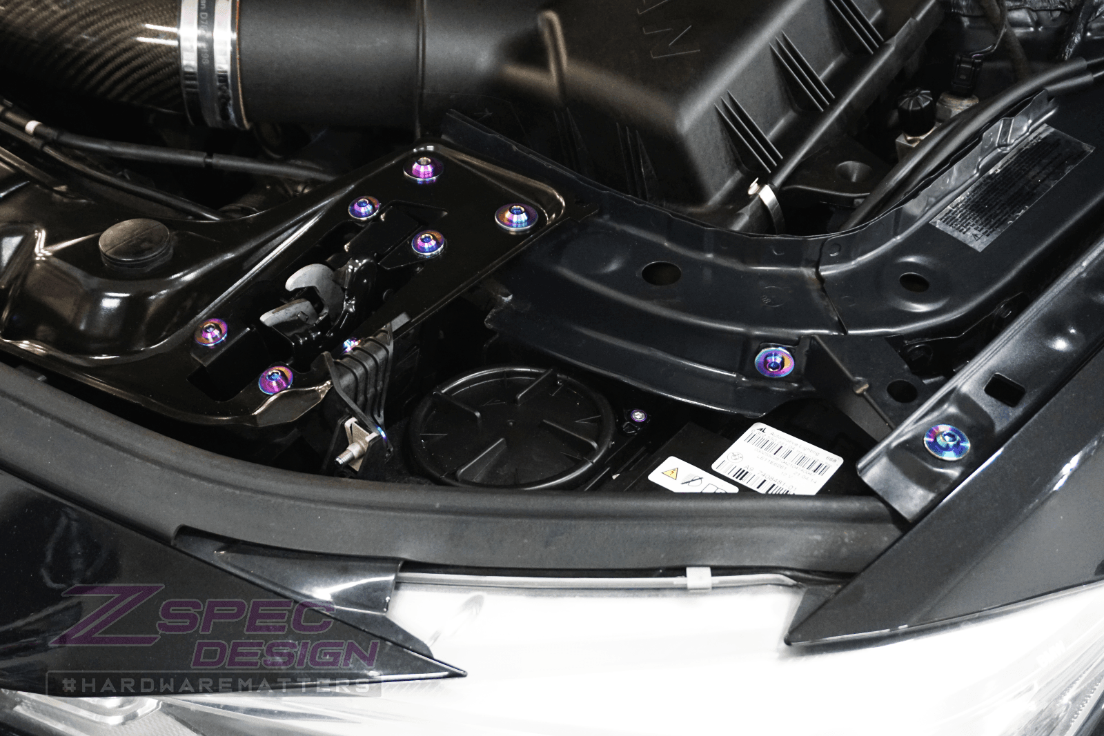 ZSPEC "Stage 2" Dress Up Bolts® Fastener Kit for '14-19 BMW 435i F32 3.0T, Stainless & Billet - ZSPEC Design LLC - Hardware Fasteners - 435i, bmw, F32, Fastener Kit, stage 2 - zspecdesign.com