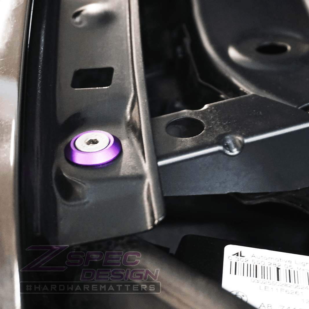 ZSPEC "Stage 2" Dress Up Bolts® Fastener Kit for '14-19 BMW 435i F32 3.0T, Stainless & Billet - ZSPEC Design LLC - Hardware Fasteners - 435i, bmw, F32, Fastener Kit, stage 2 - zspecdesign.com