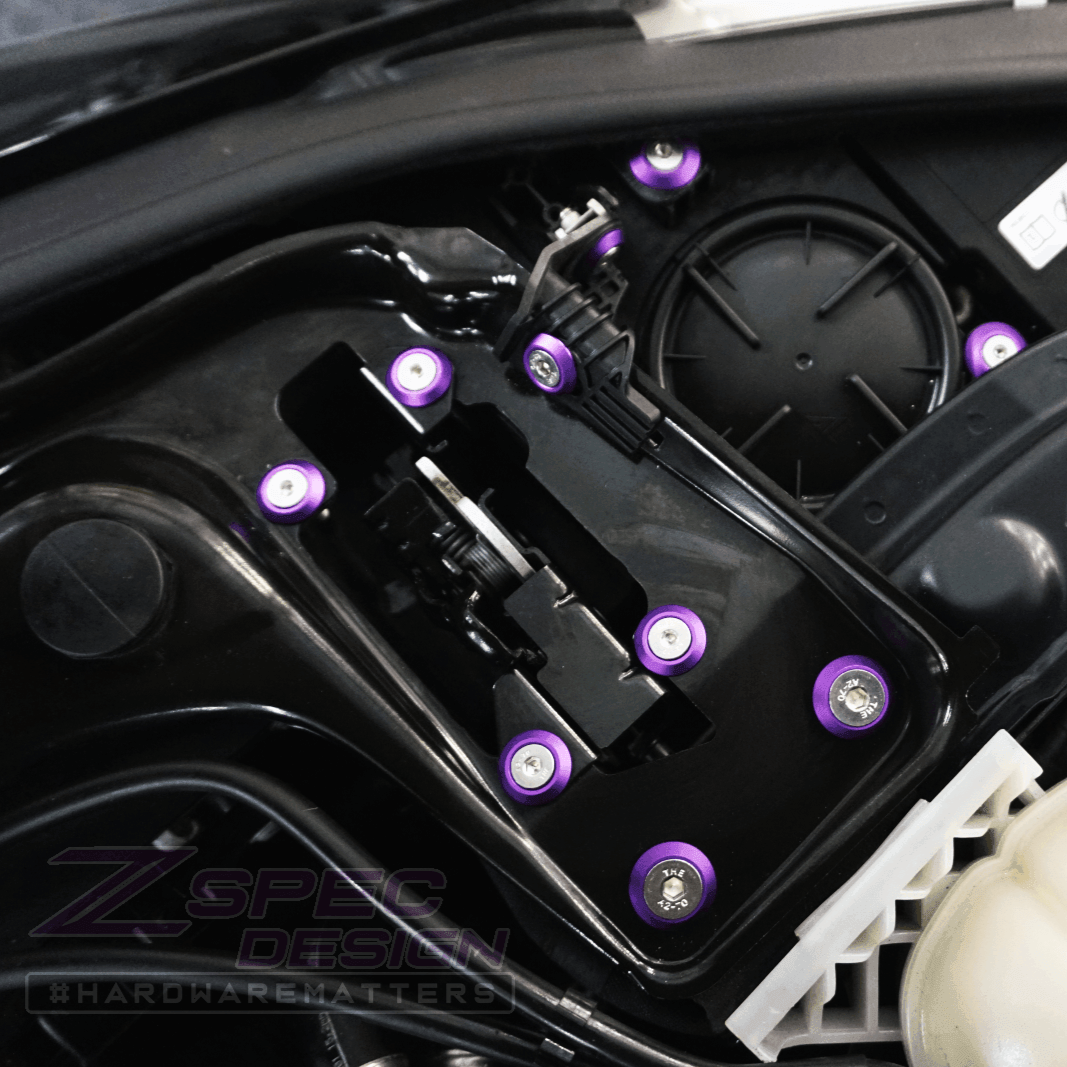 ZSPEC "Stage 2" Dress Up Bolts® Fastener Kit for '14-19 BMW 435i F32 3.0T, Stainless & Billet - ZSPEC Design LLC - Hardware Fasteners - 435i, bmw, F32, Fastener Kit, stage 2 - zspecdesign.com