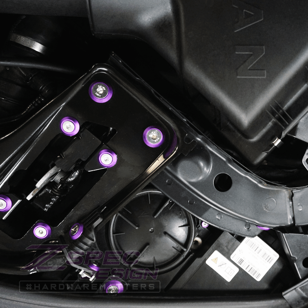 ZSPEC "Stage 2" Dress Up Bolts® Fastener Kit for '14-19 BMW 435i F32 3.0T, Stainless & Billet - ZSPEC Design LLC - Hardware Fasteners - 435i, bmw, F32, Fastener Kit, stage 2 - zspecdesign.com