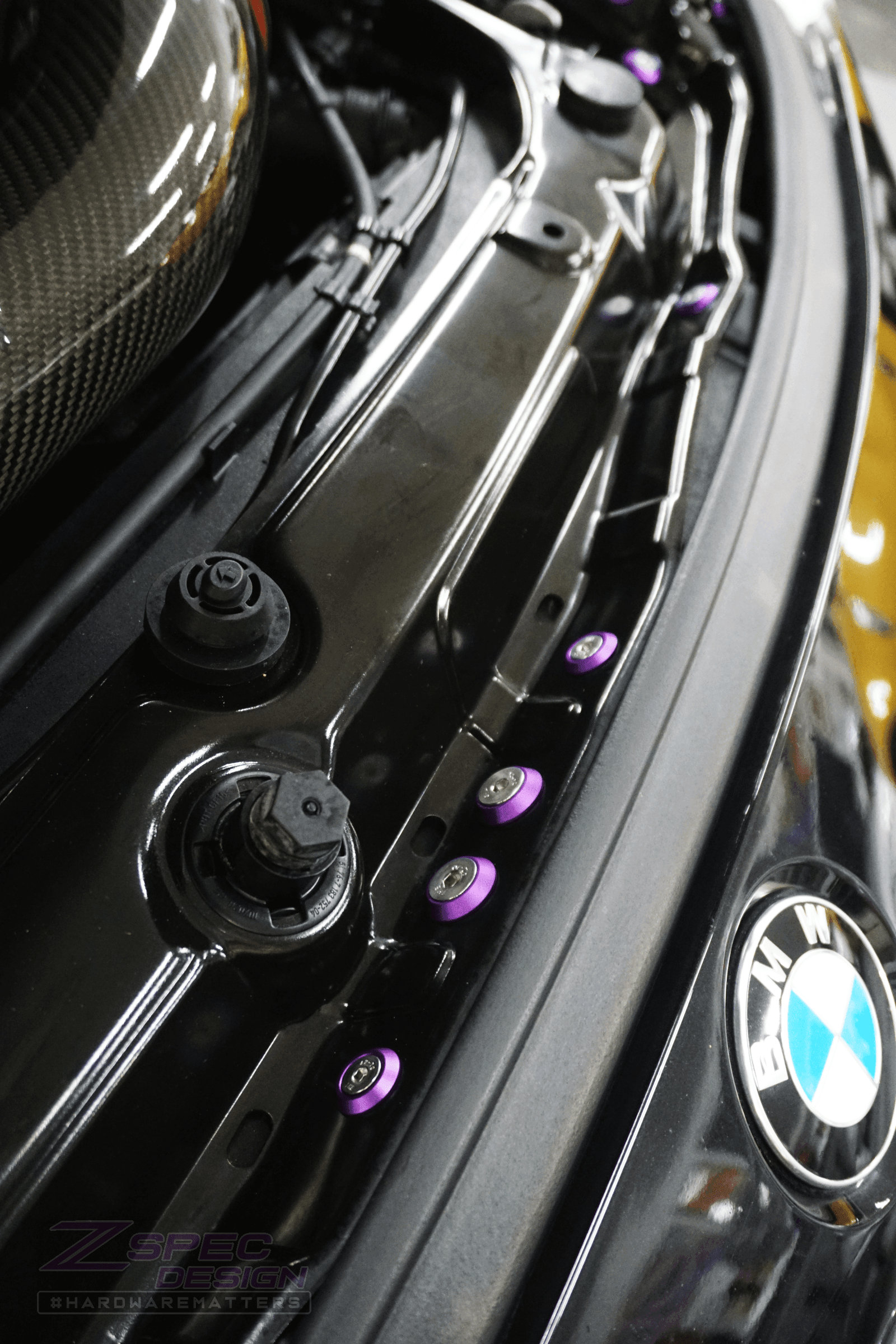 ZSPEC "Stage 2" Dress Up Bolts® Fastener Kit for '14-19 BMW 435i F32 3.0T, Stainless & Billet - ZSPEC Design LLC - Hardware Fasteners - 435i, bmw, F32, Fastener Kit, stage 2 - zspecdesign.com