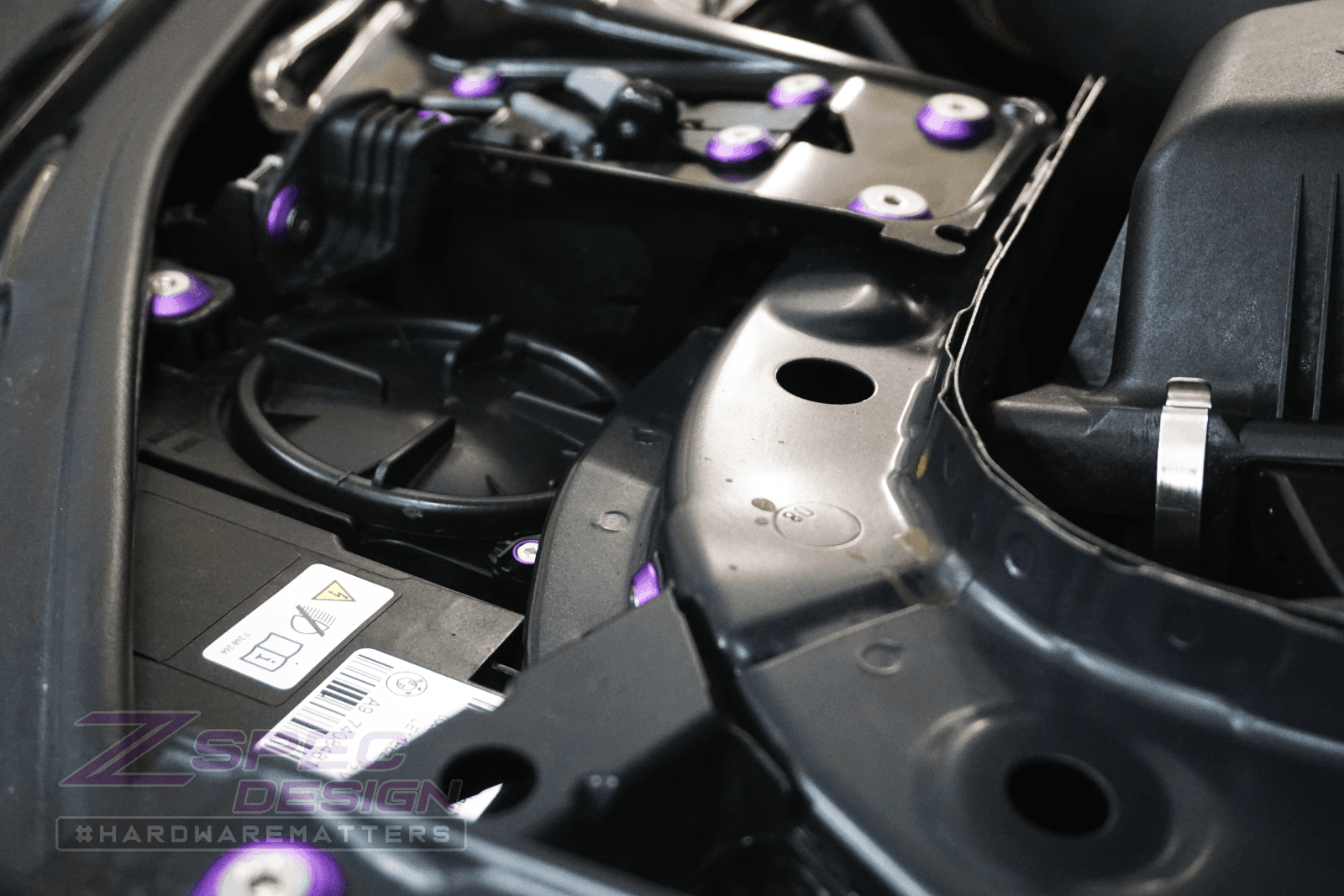 ZSPEC "Stage 2" Dress Up Bolts® Fastener Kit for '14-19 BMW 435i F32 3.0T, Stainless & Billet - ZSPEC Design LLC - Hardware Fasteners - 435i, bmw, F32, Fastener Kit, stage 2 - zspecdesign.com