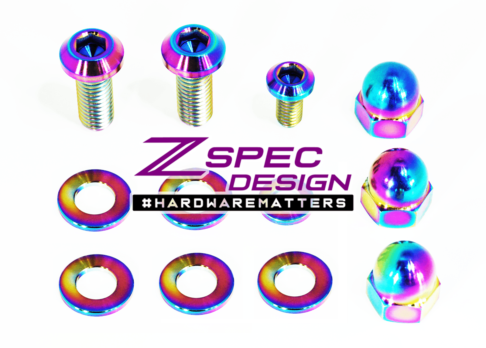 ZSPEC Balance Tube Fastener Kit for '90-96 Nissan 300zx Z32, Titanium Dress Up Bolts Hardware Grade5 GR5 Burned Black Red Blue Silver Gold Purple NISMO