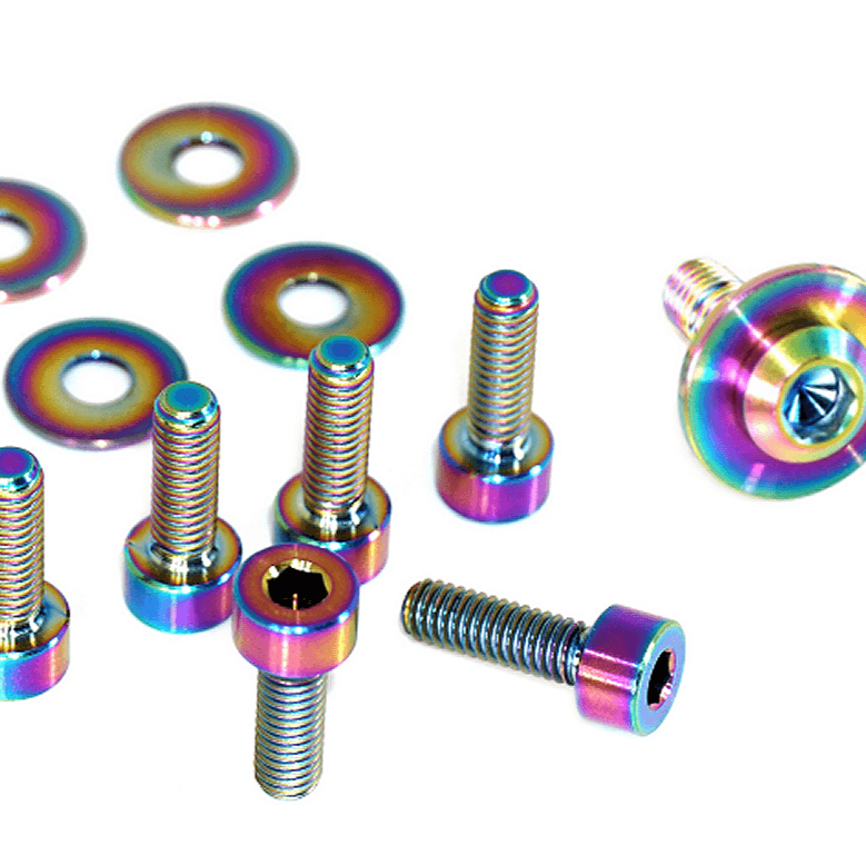 ZSPEC Fastener Kit for the '20+ Toyota Supra ESC Controller, Titanium Grade 5 GR5 Hardware Dress Up Bolts Fasteners Washers Red Blue Purple Gold Burned Black