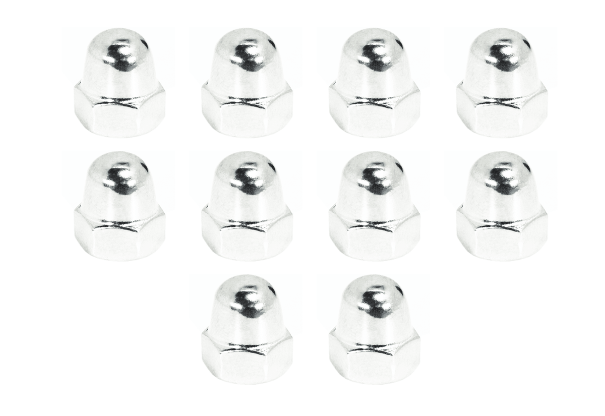 ZSPEC Dress Up Bolts® M5-0.8 Acorn Nuts , SUS304 Stainless Steel, 10-Pack Keywords: Beauty, Car Show, Engine Bay Auto Motorcycle Go Kart