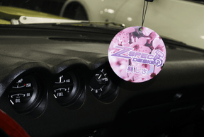 ZSPEC's Sakura (Cherry-Blossom) Scented Air Freshener  ~3" round, printed on both sides.  Simple addition to freshen up the interior of your ride.