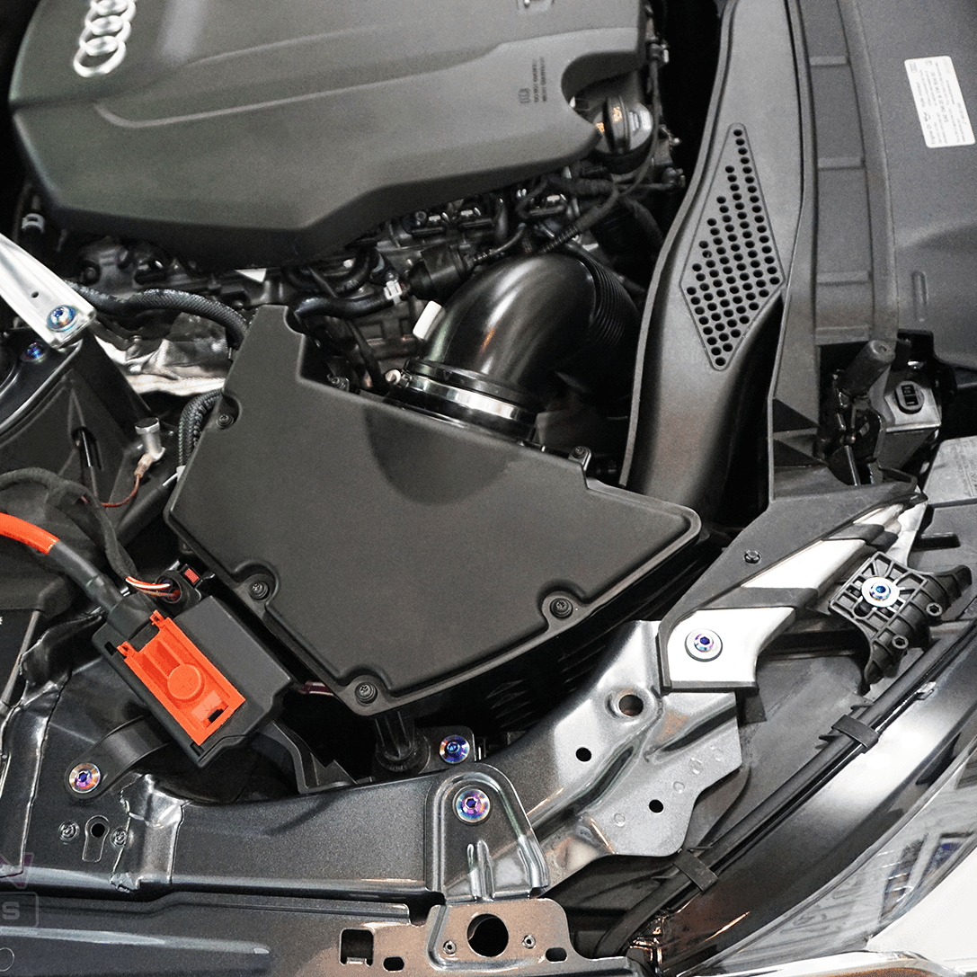 ZSPEC "Stage 2" Dress Up Bolts® Fastener Kit for '16-20 Audi A4 B9 2.0L, Titanium - ZSPEC Design LLC - Hardware Fasteners - a4, audi, b9, Fastener Kit, stage 2 - zspecdesign.com