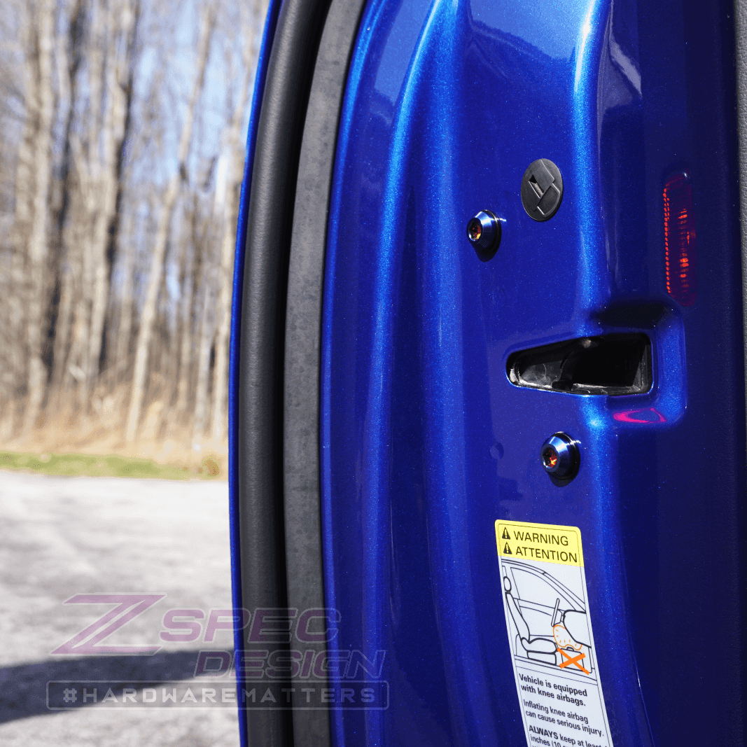 ZSPEC Dress Up Bolts® Door Strikers & Latches Fasteners for Audi S5 B8 EA837 3.0L, Titanium - ZSPEC Design LLC - Hardware Fasteners - a5, audi, b8, b8.5, ea837, Fastener Kit, s5 - zspecdesign.com