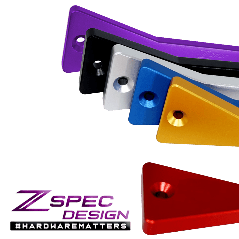 ZSPEC Battery Hold Down/Bracket for Nissan Titan A61, Billet Engine Bay Dress Up Bolts Hardware Performance Accessory Red Black Gold Purple Silver Blue