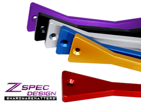 ZSPEC Battery Hold Down/Bracket for Datsun Z/ZX Cars, Billet & Stainless Dress Up Bolts Fasteners Washers Red Blue Purple Gold Burned Black
