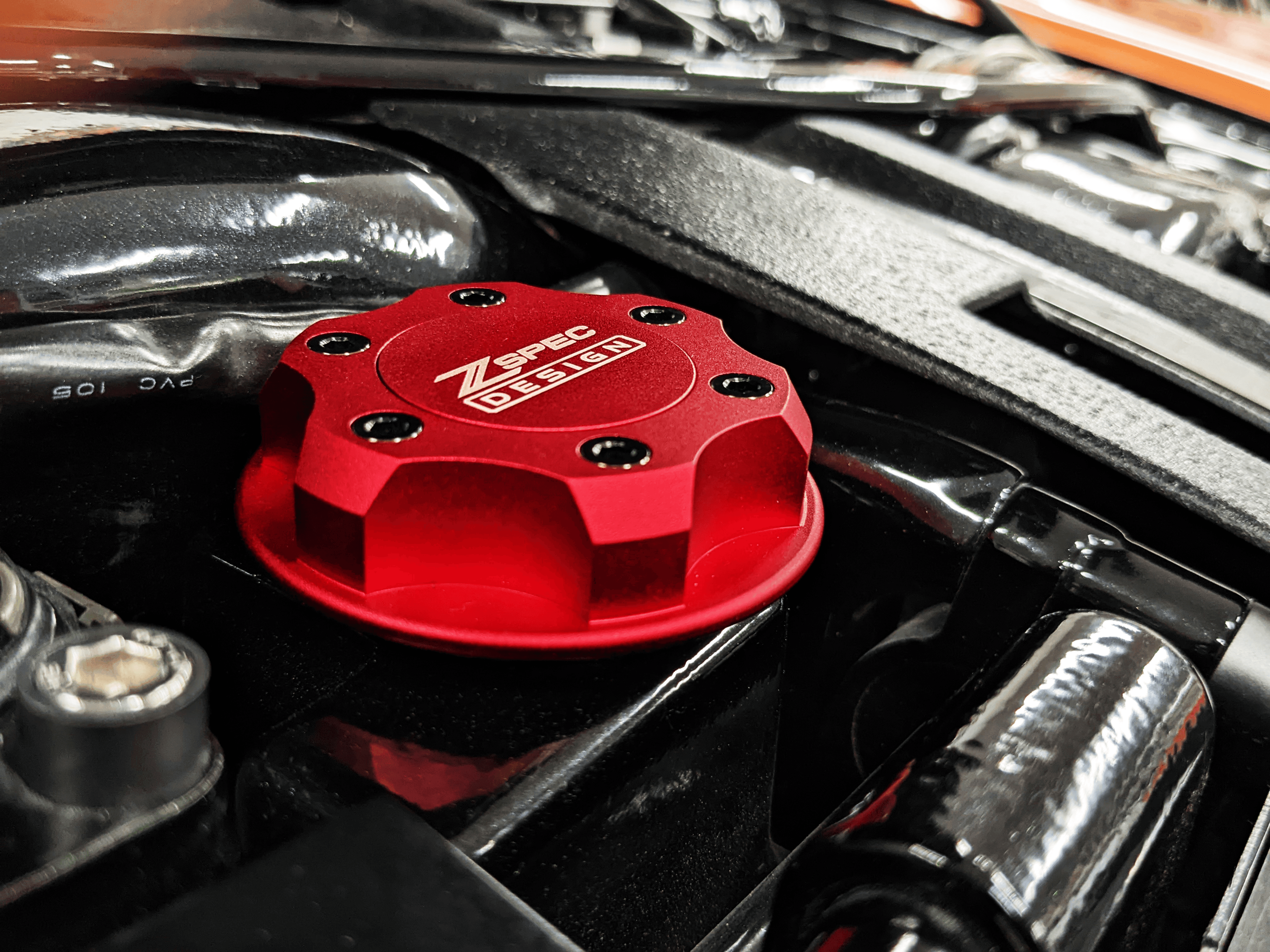 ZSPEC Billet Oil Filler Cap for Nissan/Infiniti/Datsun, Red Cap