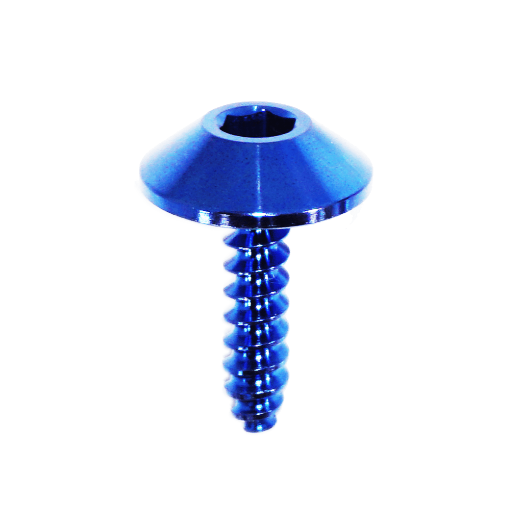 ZSPEC Coarse M4 x 16mm Fastener, Titanium Grade-5, per Each - ZSPEC Design LLC - Hardware Fasteners - body, body hardware, coarse, corvette, m4, per each, titanium - zspecdesign.com