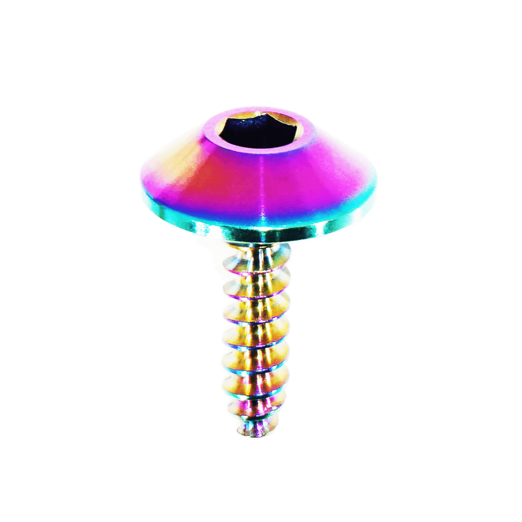 ZSPEC Coarse M4 x 16mm Fastener, Titanium Grade-5, per Each - ZSPEC Design LLC - Hardware Fasteners - body, body hardware, coarse, corvette, m4, per each, titanium - zspecdesign.com