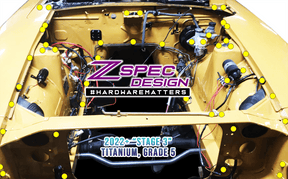 ZSPEC "Stage 3" Dress Up Bolts® Fastener Kit for '70-78 Datsun 240z/260z/280z, Titanium Hardware Fasteners ZSPEC Design LLC.