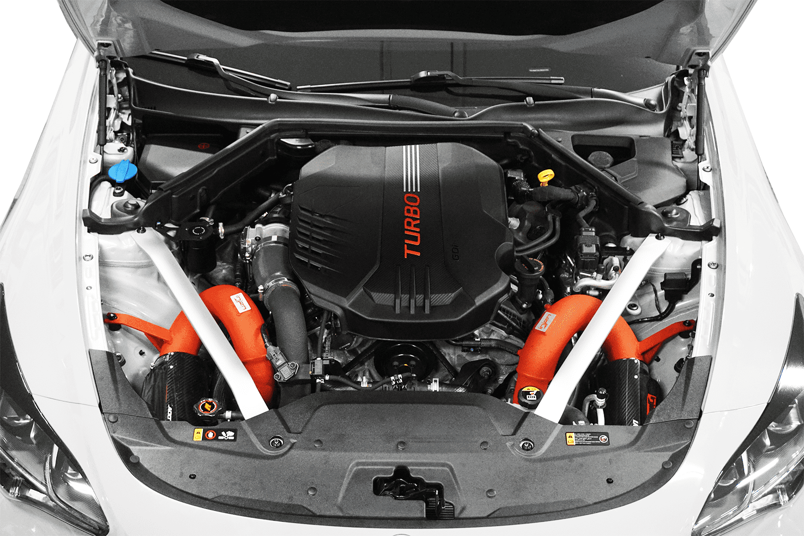 ZSPEC "Stage 3" Dress Up Bolts® Fastener Kit for '18+ Kia Stinger GT K8, Stainless & Billet - ZSPEC Design LLC - Hardware Fasteners - Fastener Kit, kia, stage 3, stinger - zspecdesign.com