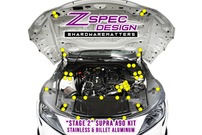 ZSPEC Essentials Fastener Kit for '20+ Toyota Supra MKV GR A90, Stainless/Billet Hardware Dress Up Bolts Fasteners Washers Red Blue Purple Gold Burned Black