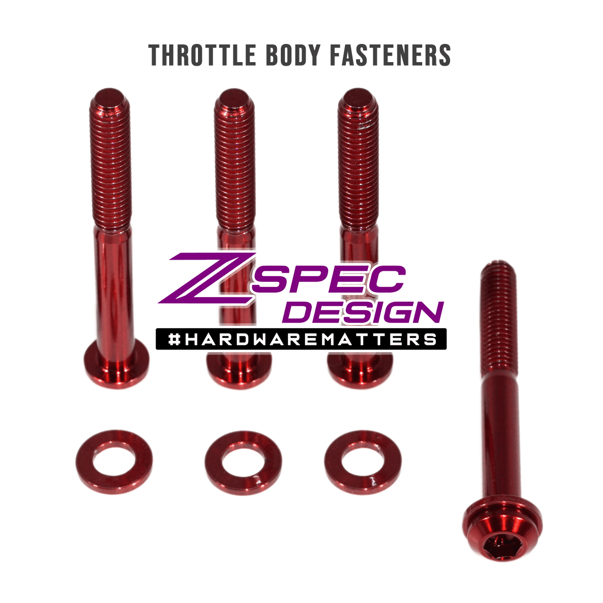 ZSPEC Throttle Body Fastener Kit for '16+ Chevy V8 Camaro SS, Grade-5 Titanium - ZSPEC Design LLC - Hardware Fasteners - camaro, chevrolet, chevy, Fastener Kit, SS V8 - zspecdesign.com