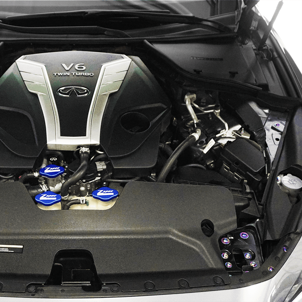 ZSPEC "Stage 1" Dress Up Bolts® Fastener Kit for Infiniti Q50/Q60 w/VR30DDTT, Titanium - ZSPEC Design LLC - Hardware Fasteners - Dress Up, Fastener Kit, infiniti, q50, q60, stage 2, titanium, vr30ddtt - zspecdesign.com
