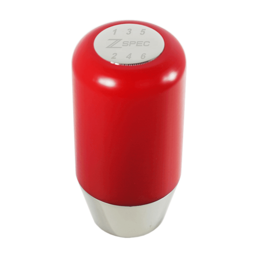 ZSPEC SCENE Shift Knob, M10-1.25, Delrin & Stainless, 6-Speed Shift Pattern Coin Nissan Nismo 350z 370z G35 G37 Q50 Q60 QX Infiniti