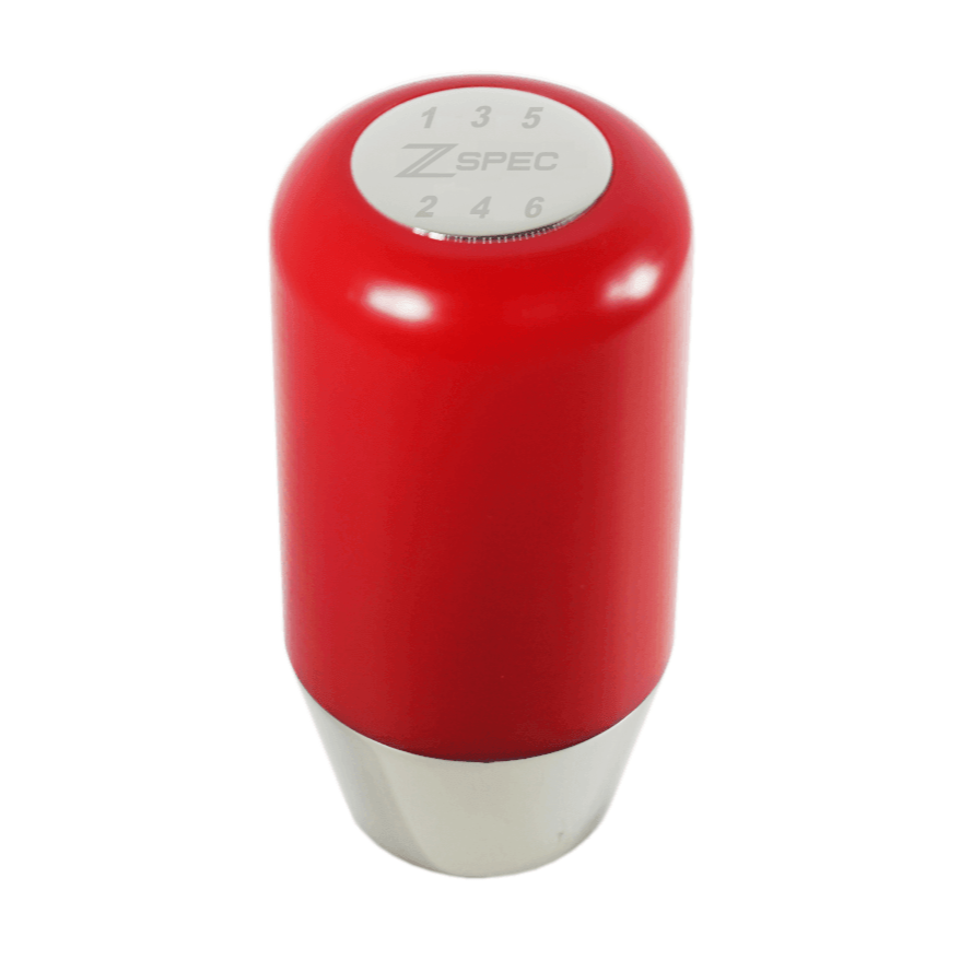 ZSPEC Shift Knob, M10-1.5, Delrin & Stainless, 6-Speed Shift Pattern Coin - ZSPEC Design LLC - Vehicle Shift Knobs - 3000gt, 323, 626, accessory, brz, DSM, eclipse, EVO, EVO 10, EVO X, frs, genesis, lancer, mazdaspeed, miata, mx3, mx5, mx6, Nismo, Nissan, patrol, probe, protege5, r32, r33, rx-7, rx7, rx8, sentra, Shift Knob, versa - zspecdesign.com