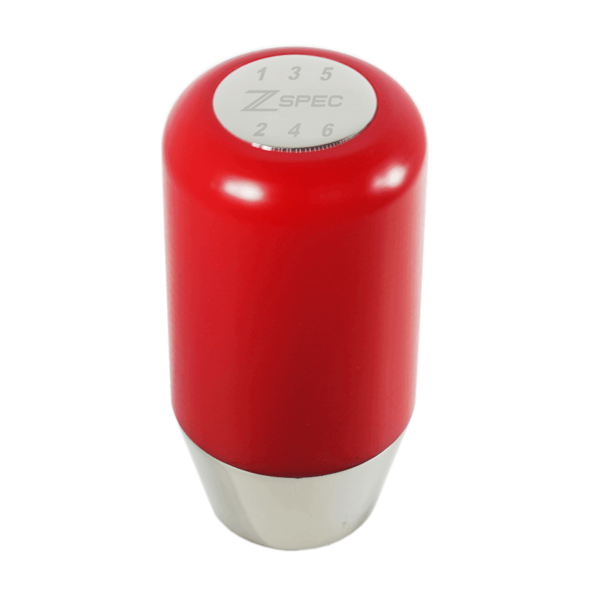 ZSPEC Shift Knob, M10-1.5, Delrin & Stainless, 6-Speed Shift Pattern Coin - ZSPEC Design LLC - Vehicle Shift Knobs - 3000gt, 323, 626, accessory, brz, DSM, eclipse, EVO, EVO 10, EVO X, frs, genesis, lancer, mazdaspeed, miata, mx3, mx5, mx6, Nismo, Nissan, patrol, probe, protege5, r32, r33, rx-7, rx7, rx8, sentra, Shift Knob, versa - zspecdesign.com