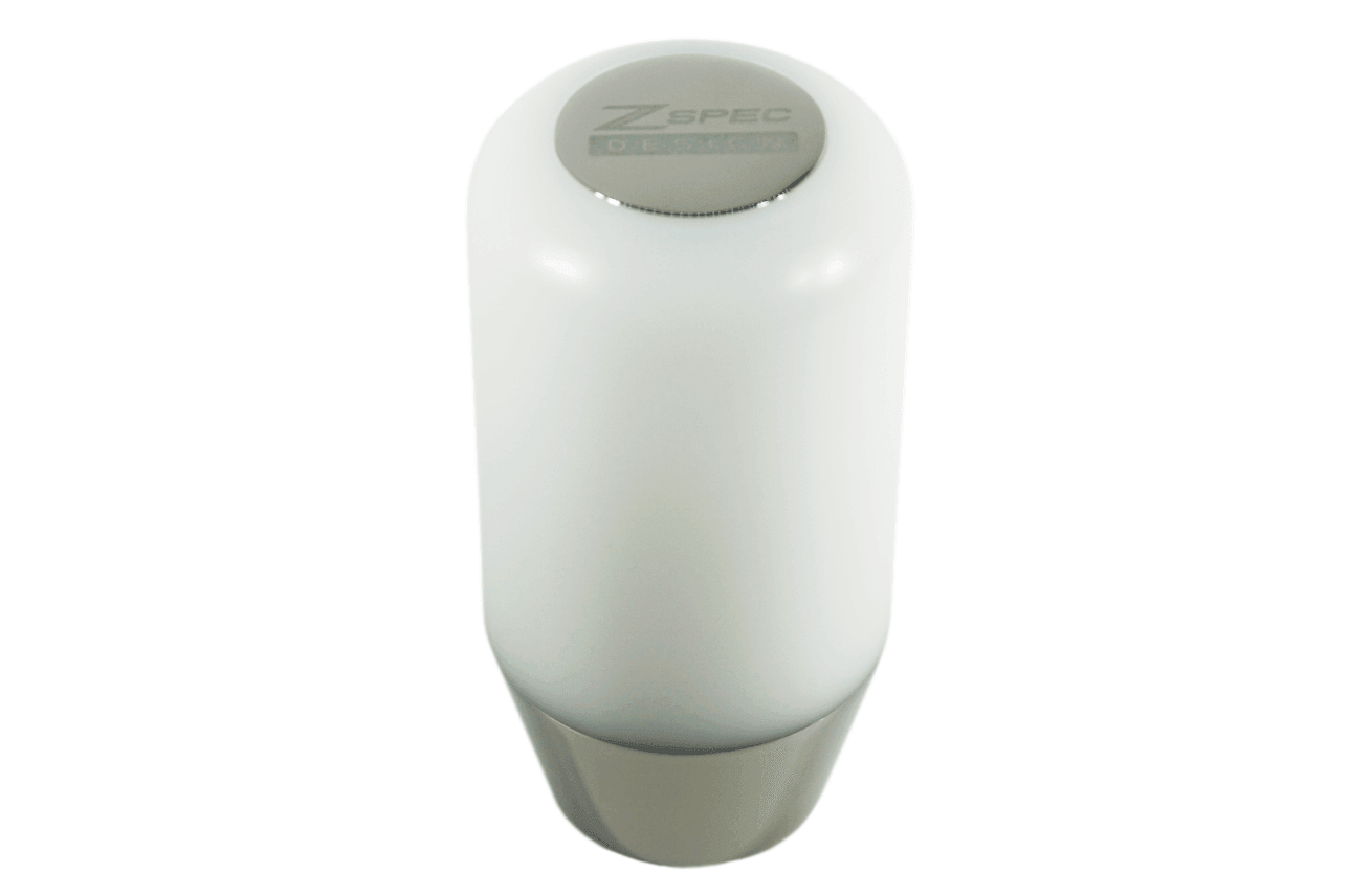 ZSPEC Shift Knob, M8-1.25, Delrin & Stainless, 5-Speed Shift Pattern Coin - ZSPEC Design LLC - Vehicle Shift Knobs - 180sx, 200sx, 240sx, 3000gt, 323, 626, accessory, altima, brz, DSM, eclipse, EVO, EVO 10, EVO X, frontier, frs, genesis, infiniti, lancer, maxima, mazdaspeed, miata, mx3, mx5, mx6, Nismo, Nissan, patrol, probe, protege5, r32, r33, R34, rx-7, rx7, rx8, S13, s14, S15, sentra, Shift Knob, Silvia, skyline, versa - zspecdesign.com
