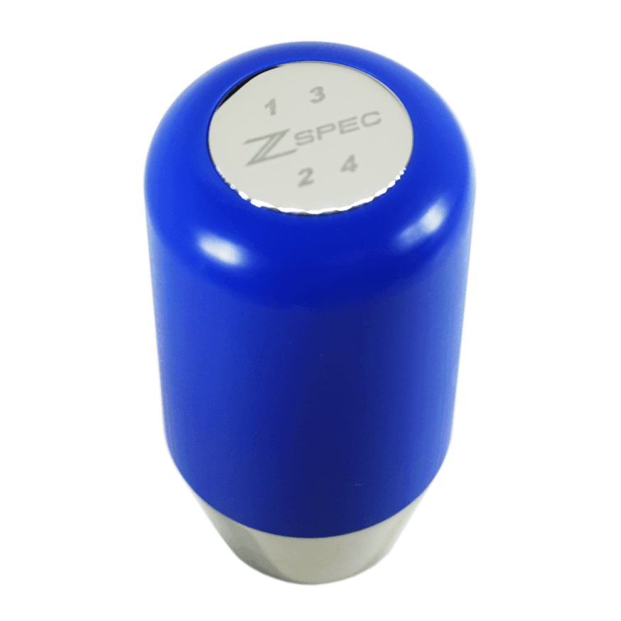 ZSPEC Shift Knob, M8-1.25, Delrin & Stainless, 4-Speed Shift Pattern Coin - ZSPEC Design LLC - Vehicle Shift Knobs - 180sx, 200sx, 240z, 260z, 323, 626, accessory, datsun, EVO, EVO 10, frontier, mazdaspeed, mx3, Nismo, Nissan, patrol, probe, rx-7, rx7, sentra, Shift Knob - zspecdesign.com