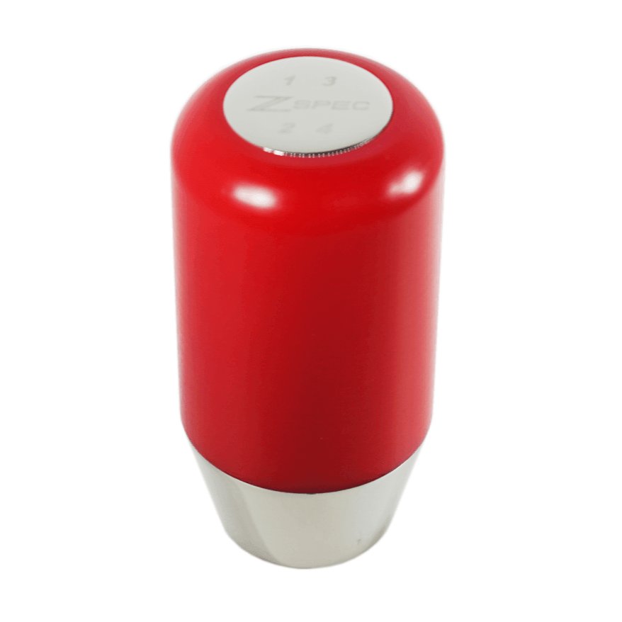 ZSPEC Shift Knob, M8-1.25, Delrin & Stainless, 4-Speed Shift Pattern Coin - ZSPEC Design LLC - Vehicle Shift Knobs - 180sx, 200sx, 240z, 260z, 323, 626, accessory, datsun, EVO, EVO 10, frontier, mazdaspeed, mx3, Nismo, Nissan, patrol, probe, rx-7, rx7, sentra, Shift Knob - zspecdesign.com