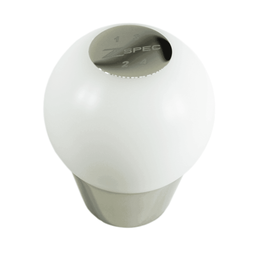 ZSPEC Shift Knob, M12-1.25, Delrin & Stainless, 4-Speed Shift Pattern Coin - ZSPEC Design LLC - Vehicle Parts & Accessories - 323, 626, accessory, EVO, EVO 10, mazdaspeed, mx3, Nismo, Nissan, patrol, probe, rx-7, rx7, Shift Knob - zspecdesign.com