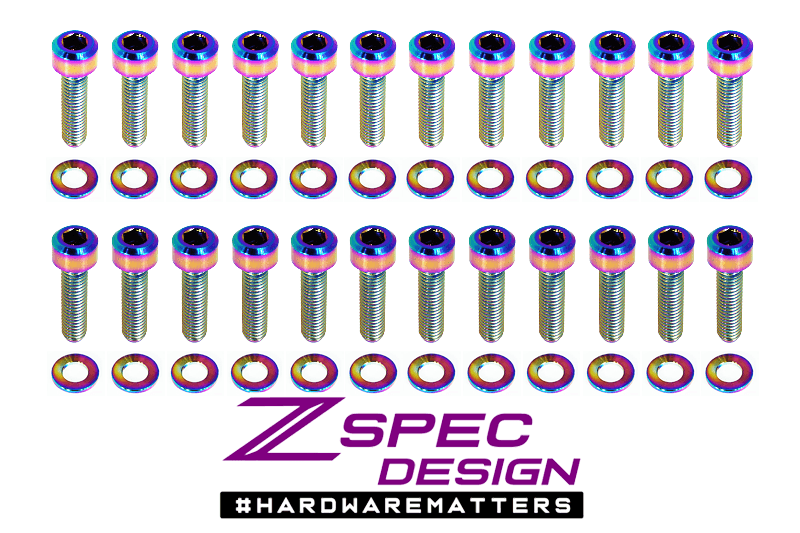 ZSPEC Coil Packs Dress Up Bolts® Kit for Nissan Z32 300zx, Titanium - ZSPEC Design LLC - Hardware Fasteners - 300zx, gtr, nissan, rb, skyline, Washer Color, z32 - zspecdesign.com