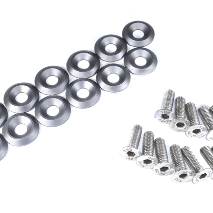 ZSPEC Fenders/Bumper/Hood Latch Kit, Mustang Fox-Body, Stainless & Billet - ZSPEC Design LLC - Hardware Fasteners - Fastener Kit, ford, fox, mustang - zspecdesign.com