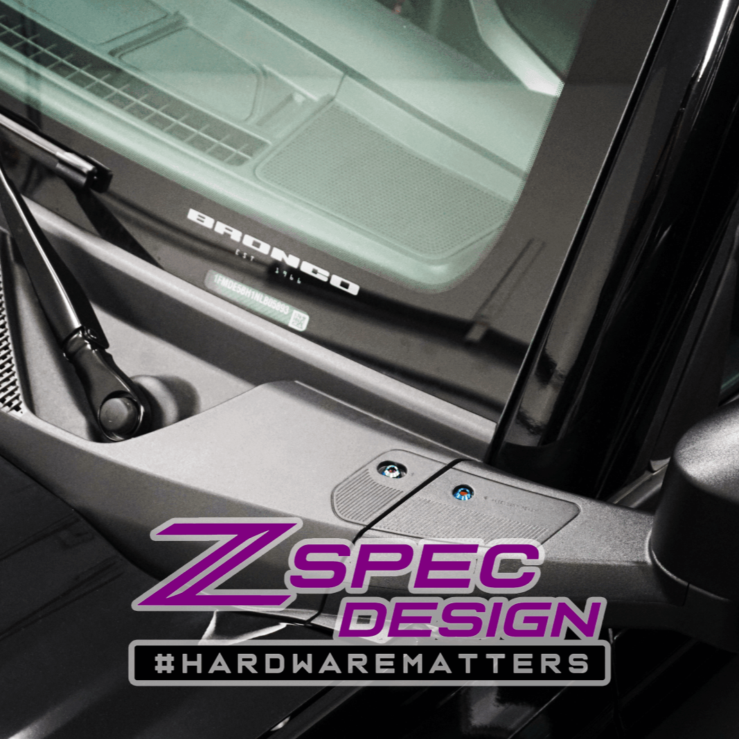 ZSPEC "Stage 3" Dress Up Bolts® Fastener Kit for 21+ Ford Bronco 2.7L, Titanium & Billet - ZSPEC Design LLC - Hardware Fasteners - Bronco, Fastener Kit, ford, stage 3 - zspecdesign.com