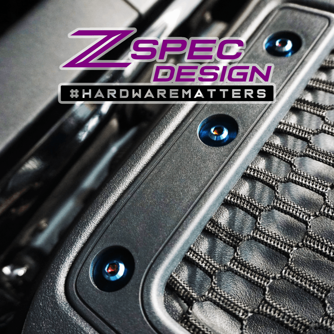 ZSPEC "Stage 3" Dress Up Bolts® Fastener Kit for 21+ Ford Bronco 2.7L, Titanium & Billet - ZSPEC Design LLC - Hardware Fasteners - Bronco, Fastener Kit, ford, stage 3 - zspecdesign.com
