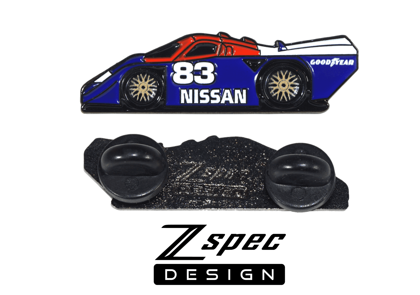 ZSPEC Nissan #83 GTP Race-Car Tribute Lapel / Hat Pin - ZSPEC Design LLC - Collectibles - accessory, lapel, lifestyle, nissan, nissan pin, pin, Z - zspecdesign.com