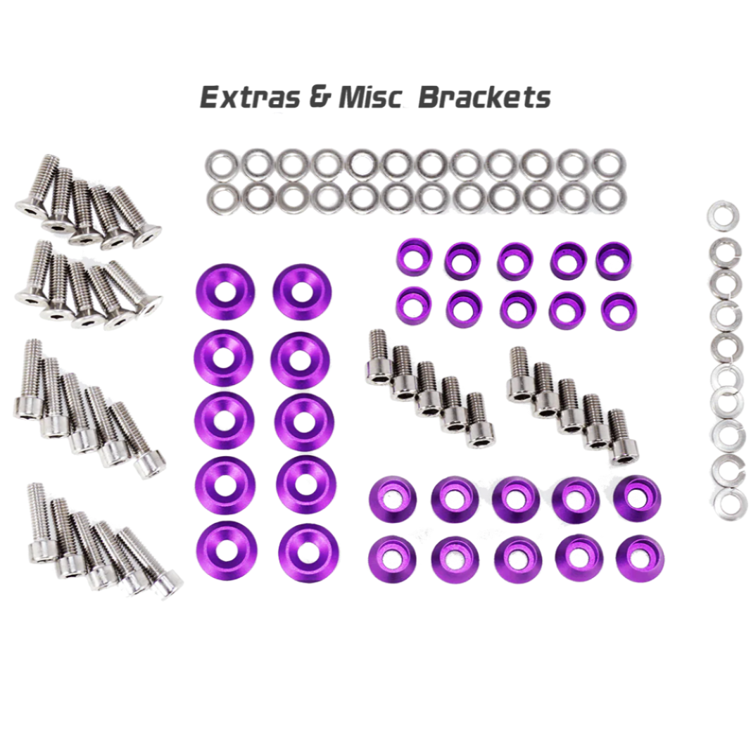 ZSPEC "Stage 3" Dress Up Bolts® Kit for Nissan Skyline GT-R/GTR R32/R33/R34, Stainless & Billet - ZSPEC Design LLC - Hardware Fasteners - Fastener Kit, gt-r, gtr, nissan, r32, r33, r34, skyline, stage 3 - zspecdesign.com