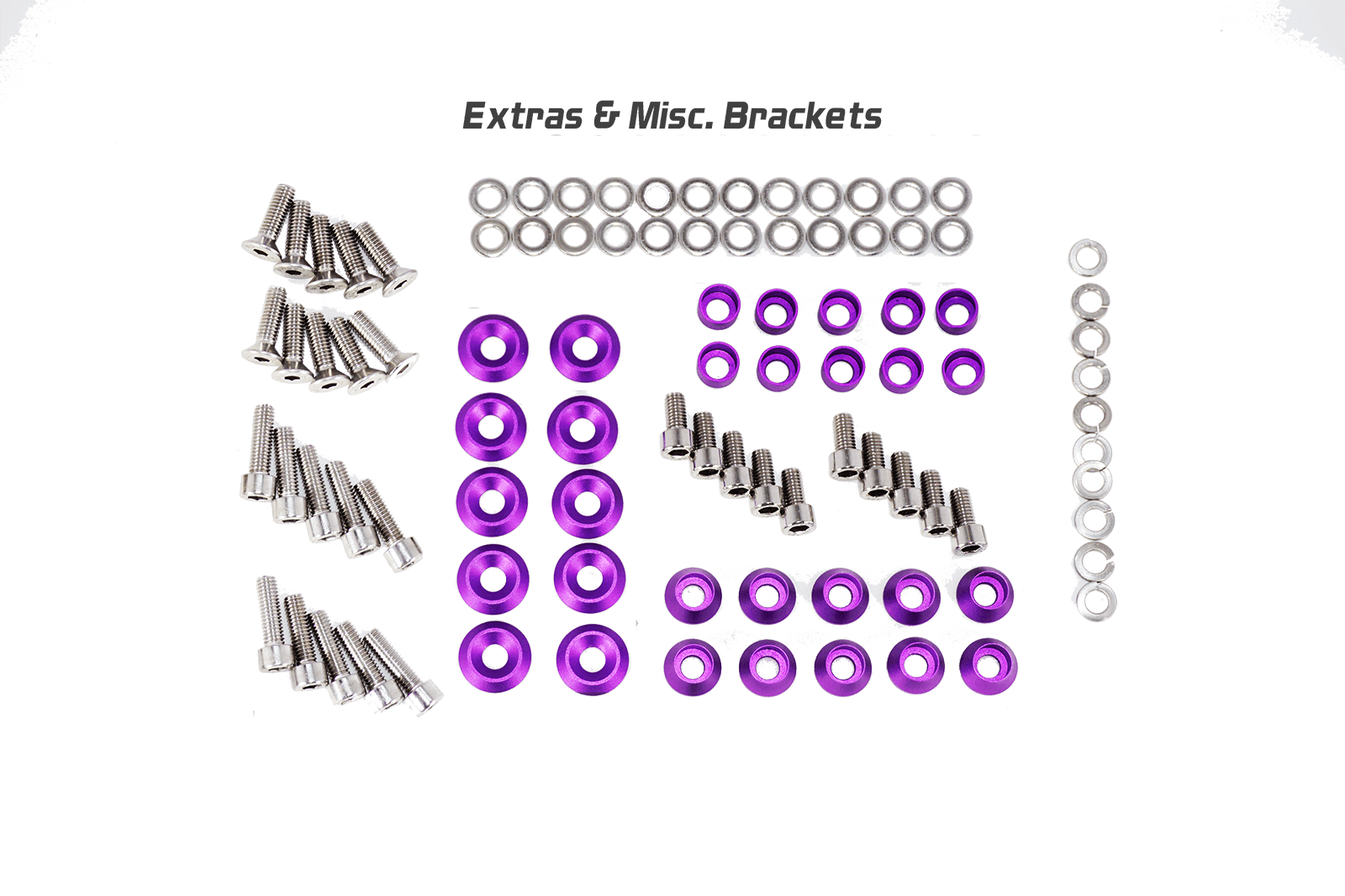 ZSPEC Stage 3 Dress Up Bolts® Fastener Kit for Nissan Skyline GT-R/GTR R32/R33/R34 Stainless Steel & Billet Aluminum Dress Up Bolts Fasteners Washers Red Blue Purple Gold Burned Black Beauty Car Show Engine Bay