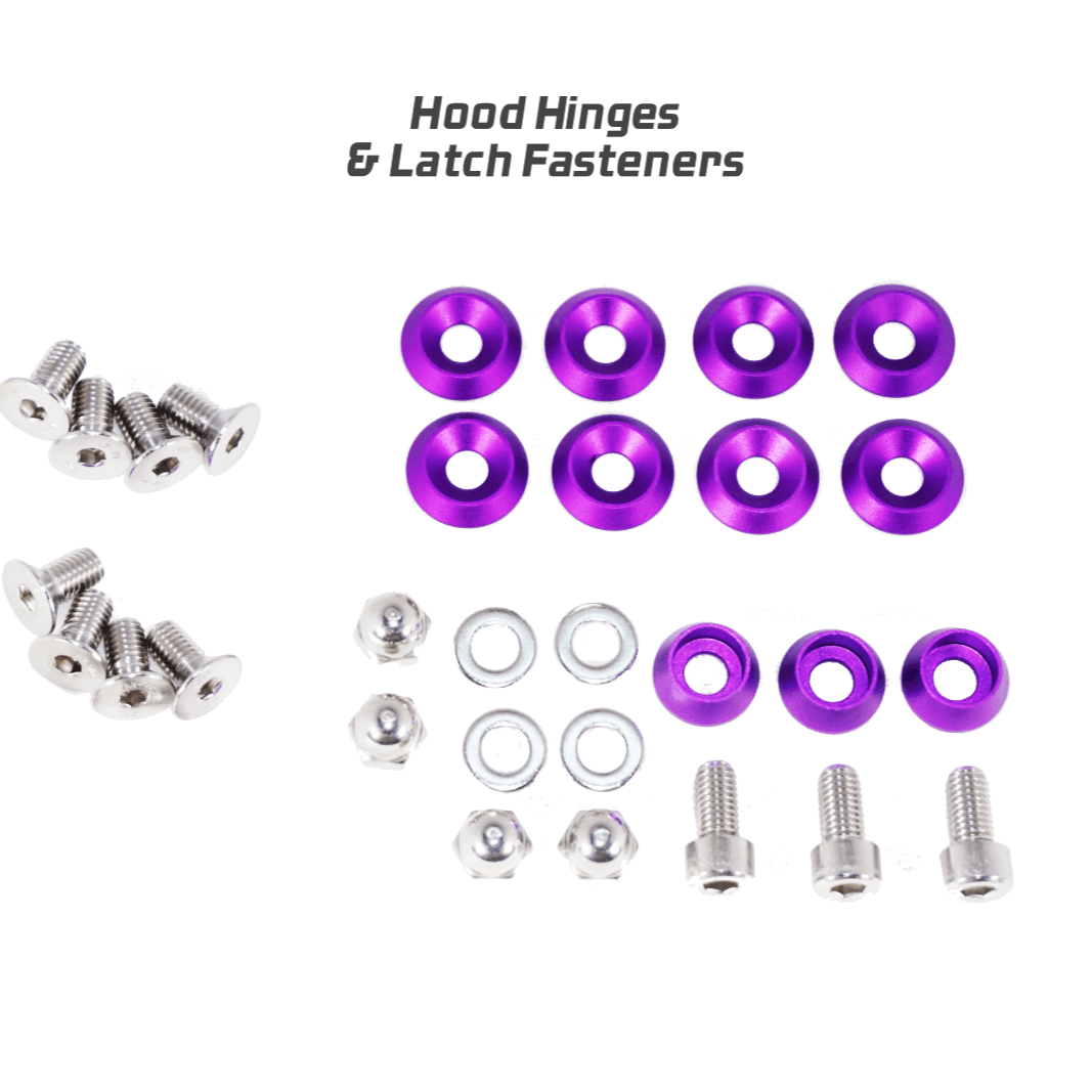 ZSPEC "Stage 3" Dress Up Bolts® Kit for Nissan Skyline GT-R/GTR R32/R33/R34, Stainless & Billet - ZSPEC Design LLC - Hardware Fasteners - Fastener Kit, gt-r, gtr, nissan, r32, r33, r34, skyline, stage 3 - zspecdesign.com